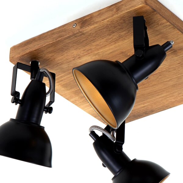 BRI 2901-045 Bodové svítidlo 28 cm 4x E14 25W černá - BRILONER