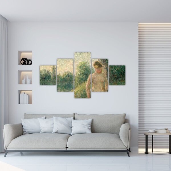 Obraz - Camille Pissarro, The Bather, reprodukce (125x70 cm)