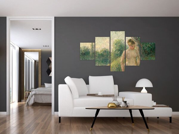 Obraz - Camille Pissarro, The Bather, reprodukce (125x70 cm)