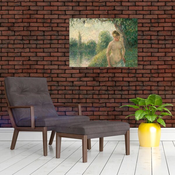 Obraz - Camille Pissarro, The Bather, reprodukce (70x50 cm)