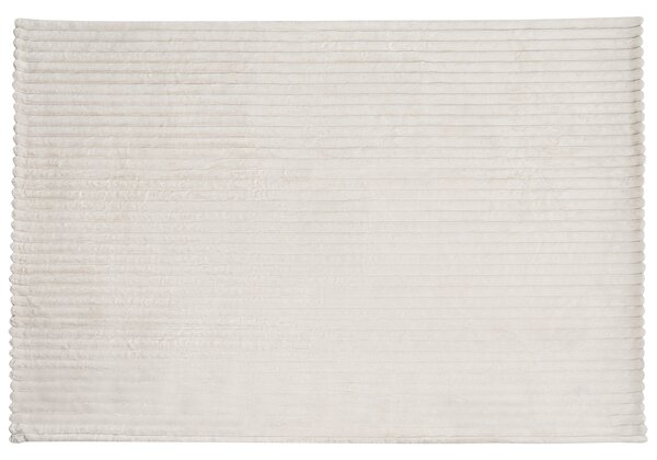 Přikrývka na postel RAKYA Umělá kožešina 150 x 200 cm Světle béžová
