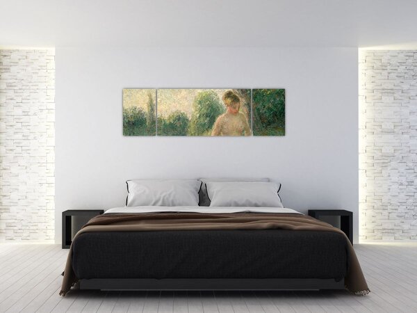 Obraz - Camille Pissarro, The Bather, reprodukce (170x50 cm)