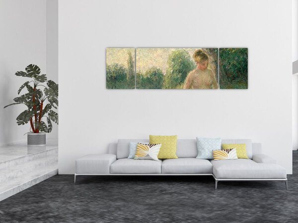 Obraz - Camille Pissarro, The Bather, reprodukce (170x50 cm)