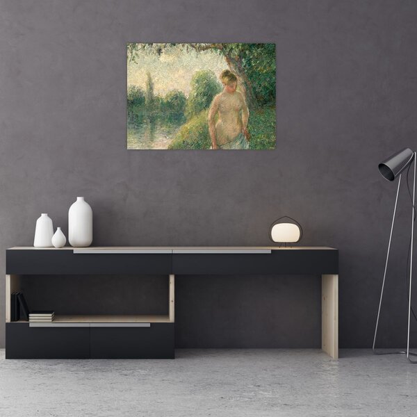 Obraz - Camille Pissarro, The Bather, reprodukce (70x50 cm)