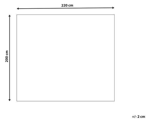 Přikrývka na postel RAKYA Umělá kožešina 200 x 220 cm Světle béžová
