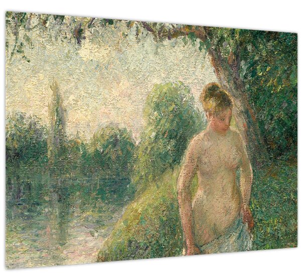 Obraz - Camille Pissarro, The Bather, reprodukce (70x50 cm)
