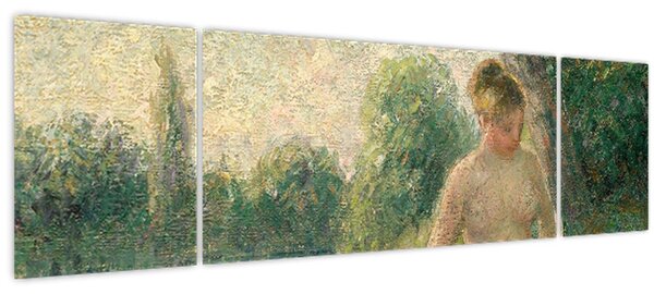 Obraz - Camille Pissarro, The Bather, reprodukce (170x50 cm)