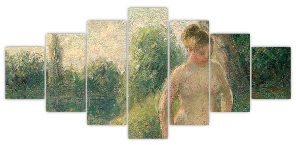Obraz - Camille Pissarro, The Bather, reprodukce (210x100 cm)