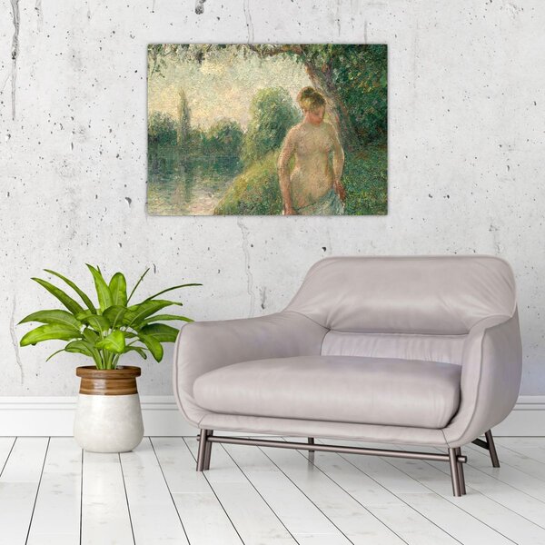 Obraz - Camille Pissarro, The Bather, reprodukce (70x50 cm)