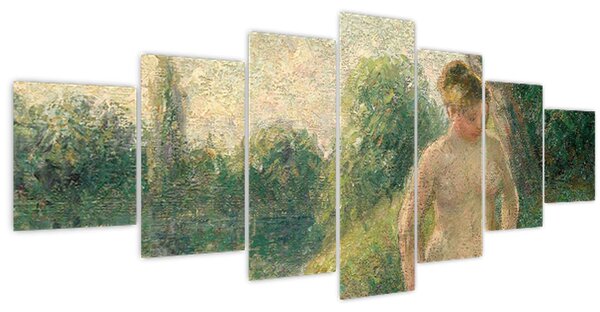 Obraz - Camille Pissarro, The Bather, reprodukce (210x100 cm)