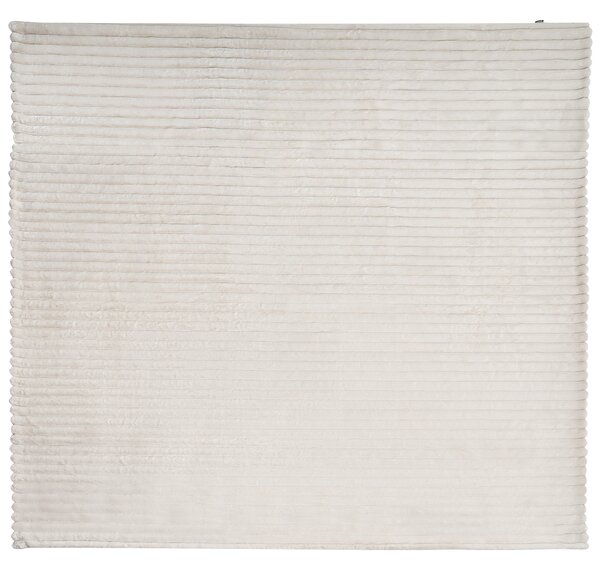 Přikrývka na postel RAKYA Umělá kožešina 200 x 220 cm Světle béžová