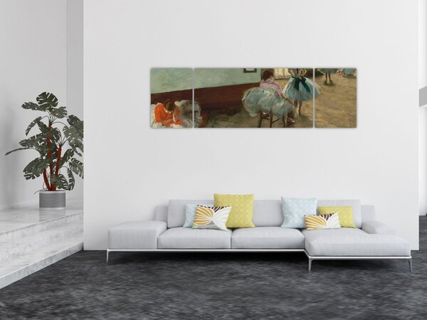Obraz - Edgar Degas, The Dance Lesson, reprodukce (170x50 cm)