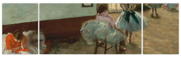 Obraz - Edgar Degas, The Dance Lesson, reprodukce (170x50 cm)