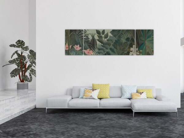 Obraz - Henri Rousseau, The Equatorial Jungle, reprodukce (170x50 cm)