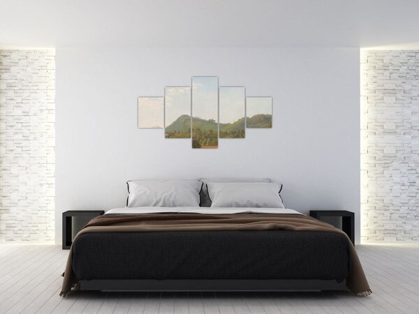 Obraz - Simon Denis, View Near Naples, reprodukce (125x70 cm)