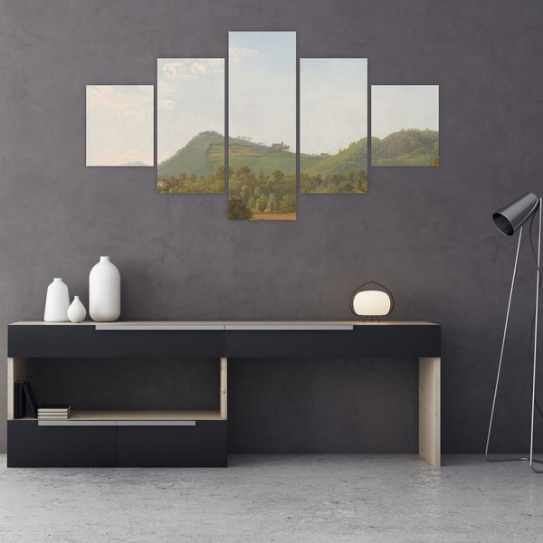 Obraz - Simon Denis, View Near Naples, reprodukce (125x70 cm)