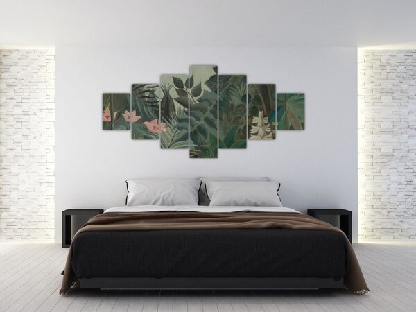 Obraz - Henri Rousseau, The Equatorial Jungle, reprodukce (210x100 cm)