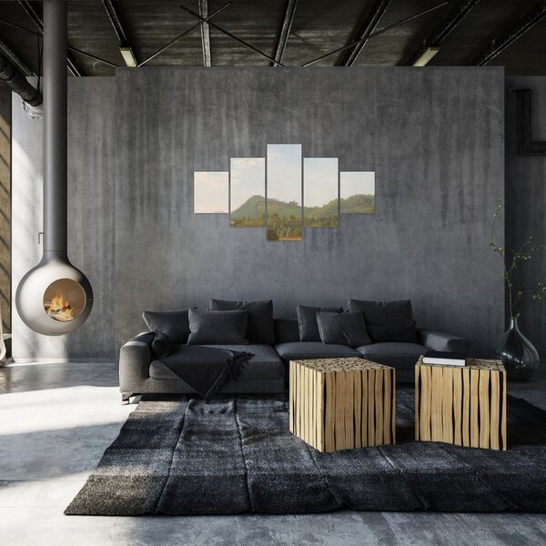 Obraz - Simon Denis, View Near Naples, reprodukce (125x70 cm)