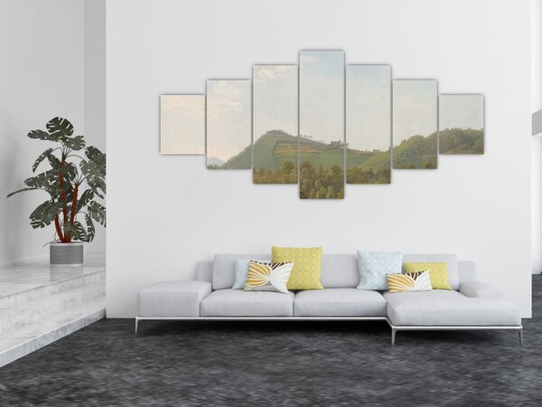 Obraz - Simon Denis, View Near Naples, reprodukce (210x100 cm)