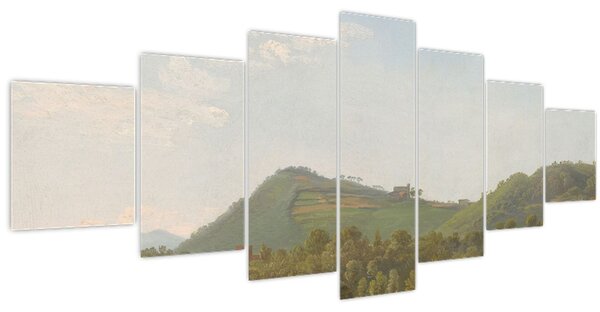 Obraz - Simon Denis, View Near Naples, reprodukce (210x100 cm)