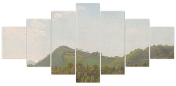 Obraz - Simon Denis, View Near Naples, reprodukce (210x100 cm)