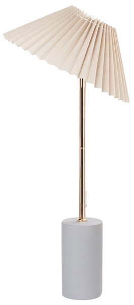 Stolní lampa BALUARTE Umělý len Béžová