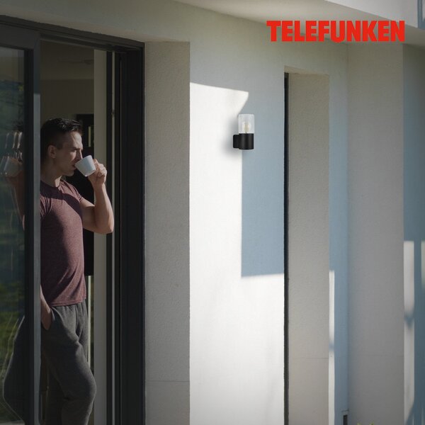TF 320505TF TELEFUNKEN Venkovní svítidlo, černá, 1x E27 - BRILONER