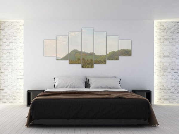 Obraz - Simon Denis, View Near Naples, reprodukce (210x100 cm)