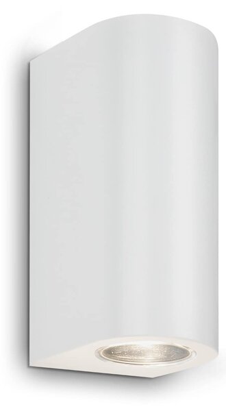 BRILO 3648-026 LED venkovní svítidlo, 15,5 cm, 2x GU10, 4,7 W, bílé - BRILO