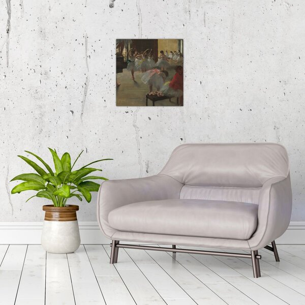 Obraz - Edgar Degas, The Dance Class, reprodukce (30x30 cm)