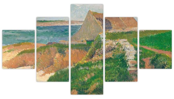 Obraz - Henri Moret, The Island of Raguenez, Brittany, reprodukce (125x70 cm)