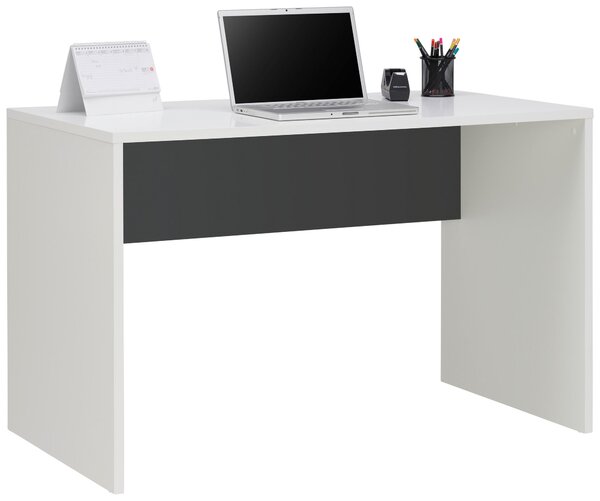 PSACÍ STŮL, antracitová, bílá, 120/67/76 cm Hom`in - Kancelářské stoly