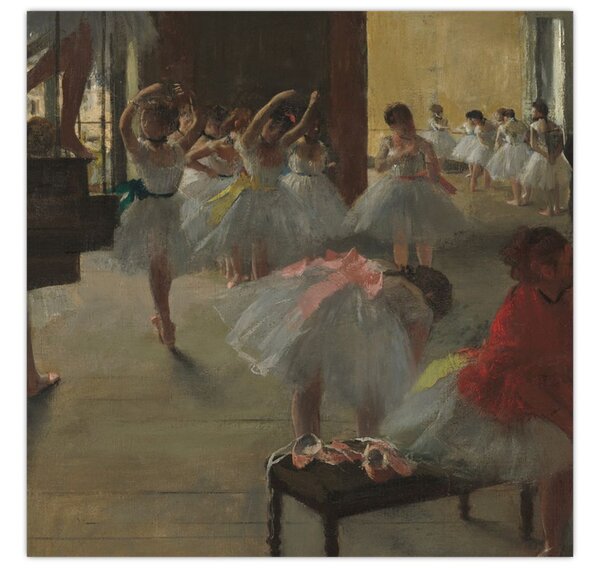 Obraz - Edgar Degas, The Dance Class, reprodukce (30x30 cm)