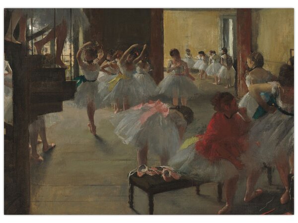 Obraz - Edgar Degas, The Dance Class, reprodukce (70x50 cm)