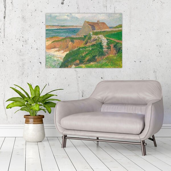 Obraz - Henri Moret, The Island of Raguenez, Brittany, reprodukce (70x50 cm)