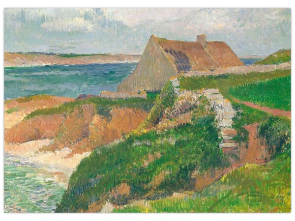 Obraz - Henri Moret, The Island of Raguenez, Brittany, reprodukce (70x50 cm)