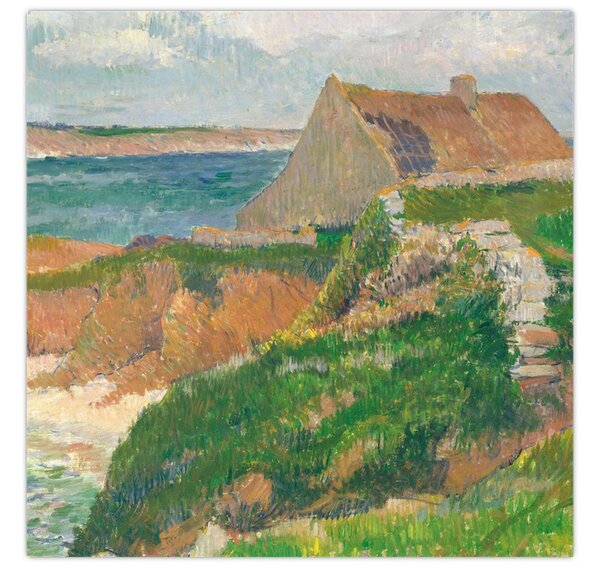 Obraz - Henri Moret, The Island of Raguenez, Brittany, reprodukce (30x30 cm)