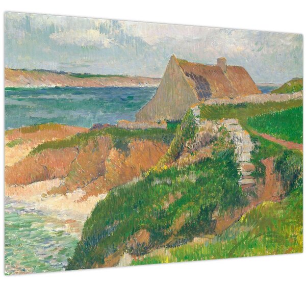 Obraz - Henri Moret, The Island of Raguenez, Brittany, reprodukce (70x50 cm)