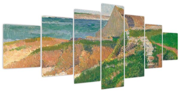 Obraz - Henri Moret, The Island of Raguenez, Brittany, reprodukce (210x100 cm)