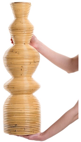 Dekorativní váza NUORO Ratan 70 cm Přírodní