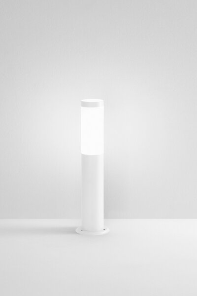 FAN I-TOKYO-P45 BCO Sloupek Toko (nerez + polykarbonát, bílý) 1 x E27, IP44, 450 x 115 x 115 mm - FANEUROPE
