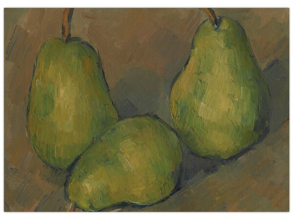 Obraz - Paul Cézanne, Three Pears, reprodukce (70x50 cm)