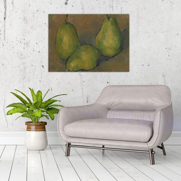 Obraz - Paul Cézanne, Three Pears, reprodukce (70x50 cm)