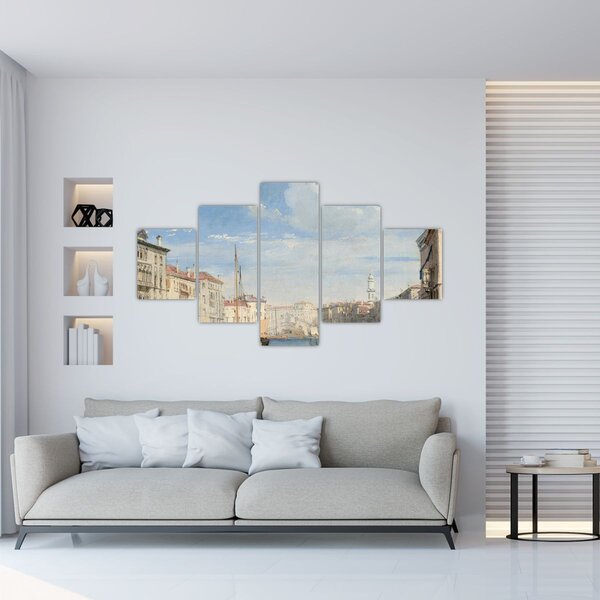 Obraz - Richard Parkes Bonington, The Grand Canal, reprodukce (125x70 cm)