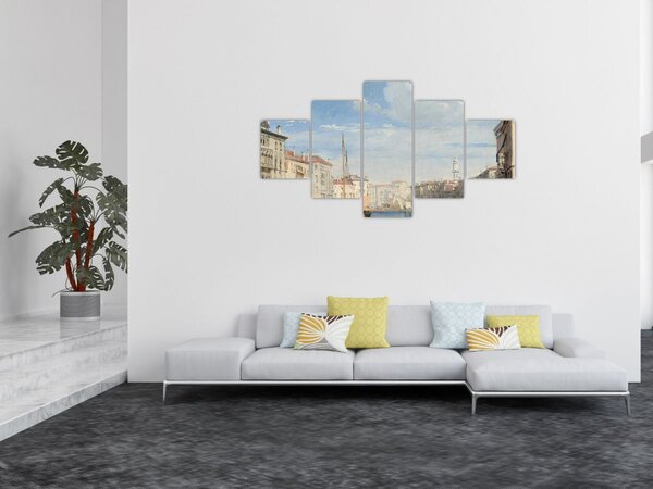 Obraz - Richard Parkes Bonington, The Grand Canal, reprodukce (125x70 cm)