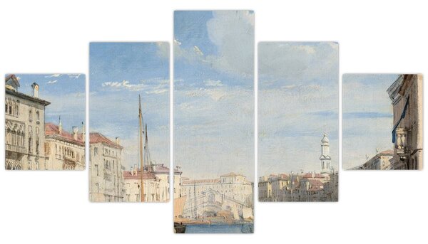 Obraz - Richard Parkes Bonington, The Grand Canal, reprodukce (125x70 cm)