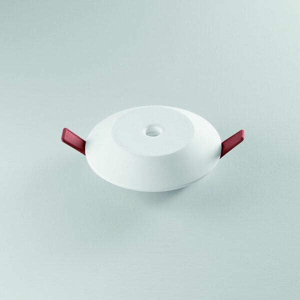 FAN INC-HALL-R1C Vestavné LED svítidlo Hall (kulaté, bílá sádra) 5 W, 530 lm, 3000 K, včetně driveru, pr. 130 mm - FANEUROPE