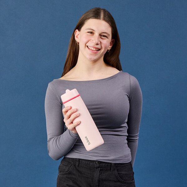 Nerezová termolahev s brčkem, 690ml ,b.box, pink paradise
