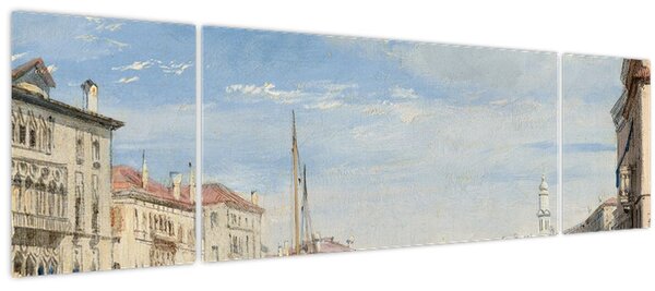 Obraz - Richard Parkes Bonington, The Grand Canal, reprodukce (170x50 cm)