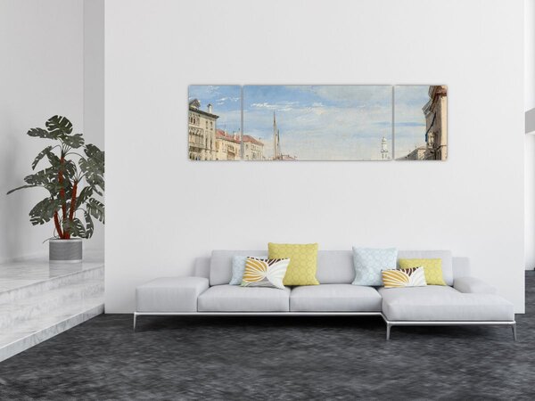 Obraz - Richard Parkes Bonington, The Grand Canal, reprodukce (170x50 cm)